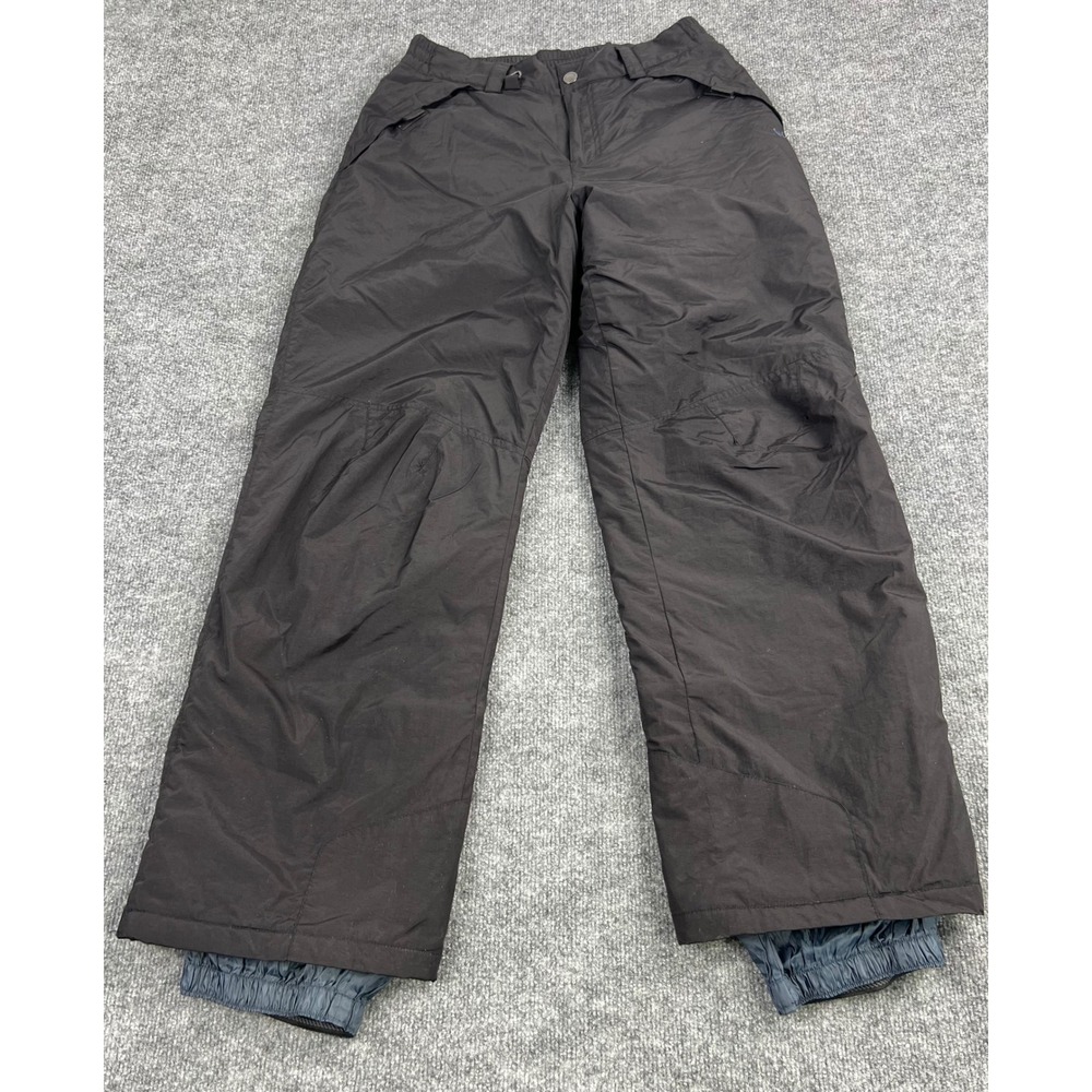 White Sierra Mens Black Insulated Snow Pants Size M 32 Inseam Ski Snowboard